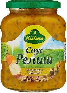 Соус гриль KUHNE "Релиш" с огурцами и горчицей /стекло/ 350г*6