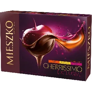 Конфеты MIESZKO CHERRISSIMO EXCLUSIVE с вишней в алкоголе (ром,вино) 285г*7