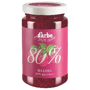 Конфитюр DARBO Малина 80 % фруктов /стекло/ 250г*6
