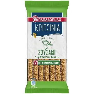 Палочки ПАПАΔОПUΛU хлебные с кунжутом без сахара 170г*12