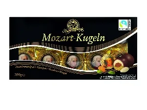 Конфеты Henry Lambertz "Моцарт" в темном и молочном шоколаде /картон/ 200г*10