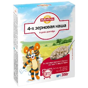 Каша зерновая MYLLYN PARAS ТИГРЕНОК (МП16) 4-х Зерновая 300гр*10