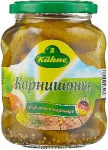Корнишоны KUHNE /стекло/ 330г*10