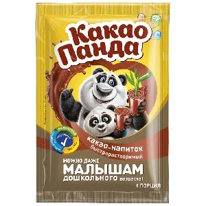 Какао-напиток КАКАО-ПАНДА быстрорастворимый порционный 20г*20
