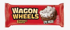 Печенье WAGON WHEELS с суфле покрытое гразурью, красн.упак. 228г*16