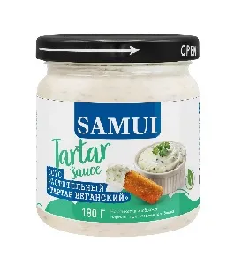Соус SAMUI TARTAR "ТарТар" растительный ВЕГАН /стекло/ 180г*12