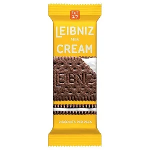 Печенье-сэндвич BAHLSEN [В89] LEIBNIZ milk CREAM какао с молочным кремом 38г*18