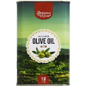 ***Масло ЗДОРОВЫЕ ВКУСЫ оливковое смесь рафинированного и нерафинир. /жесть/ 1л*10