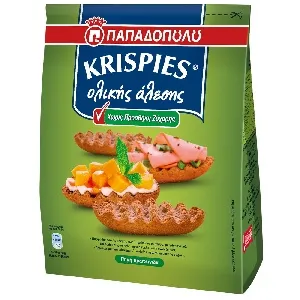 Сухари ПАПАΔОПUΛU Krispies цельнозерновые без сахара 200*10