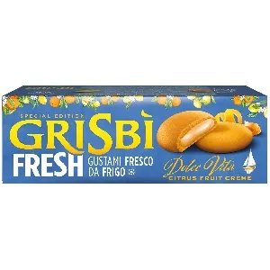 Печенье GRISBI [4178] с начинкой из цитрусового крема /картон/ 135г*12