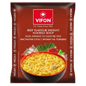 Лапша VIFON быстрого приготовления Вкус говядины /пакет/ 60г*30