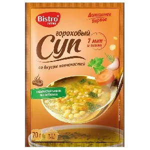 Суп GURMINA BISTRO Гороховый со вкусом копченостей 70г*15 Суп GURMINA BISTRO Гороховый со вкусом копченостей 70г*15