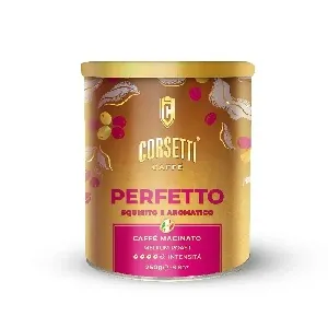 Кофе CORSETTI - PERFETTO молотый /жесть/ 250г*12