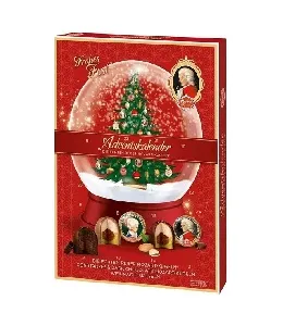 Конфеты REBER 740/50 Advent Calendar "Mozart" шоколадные ассорти "Рождественский календарь" /картон/ 480г*4