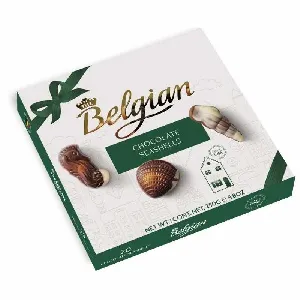Конфеты THE BELGIAN Дары моря №817 (зел. бант) 250г*12 Конфеты THE BELGIAN Дары моря №817 (зел. бант) 250г*12