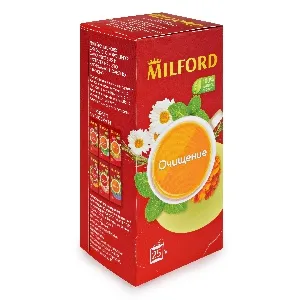 Чай MILFORD функциональный ОЧИЩЕНИЕ (25 пакетиков) /картон/ 0,04375г*12