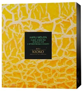 Чай KIOKO HARU MELON Зелёный с ароматом дыни (100пак.*2г) 200г*6
