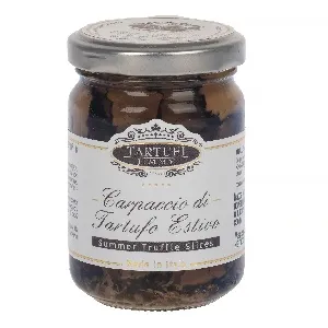 Трюфель TARTUFI JIMMY летний черный резаный в подсолн.масле "Truffle Chef" 130г*12 Трюфель TARTUFI JIMMY летний черный резаный в подсолн.масле "Truffle Chef" 130г*12