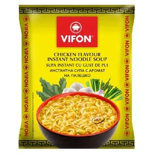Лапша VIFON быстрого приготовления Вкус курицы /пакет/ 60г*30