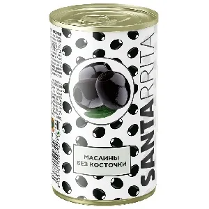 Маслины SANTARRITA без косточки /жесть/ 360г*12