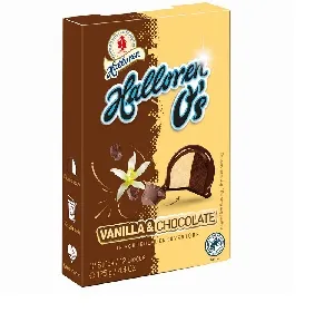 Конфеты HALLOREN "Halloren O’s" с ванилью и с шоколадом /картон/ 125г*20