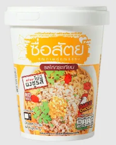 Лапша SUE SAT быстрого приготовления со вкусом курицы с чесноком /пл.стакан/ 65г*36
