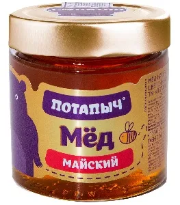 Мед ПОТАПЫЧЪ майский /стекло/ 250г*12