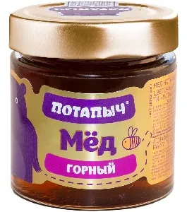 Мед ПОТАПЫЧЪ горный /стекло/ 250г*12