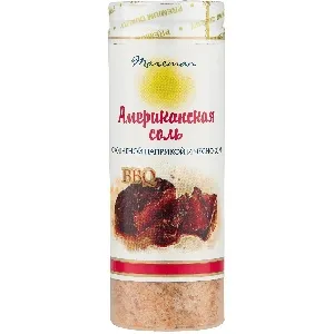 Соль MAREMAN "Американская" BBQ с копченой паприкой и чесноком /пэт-туба/ 140г*10
