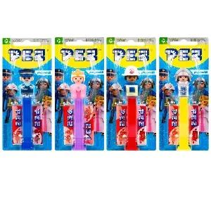 Конфета PEZ с игрушкой (ПЛЕЙМОБИЛ) импульс 1+2 /шоубокс/ 17г*12