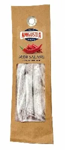 Колбаски AMGUSTIA Mini Salami Милано с перчиками чили с/в 60г*10
