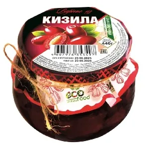 Варенье ECOFOOD из кизила 440г*6 Варенье ECOFOOD из кизила 440г*6