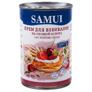 ***Крем SAMUI Овсяный для взбивания /жесть/ 400мл*12
