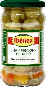 Шампиньоны IBERICA маринованные /стекло/ 314мл*12