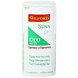 Подсластитель MILFORD Suss 1200 таб. 72г*24 Подсластитель MILFORD Suss 1200 таб. 72г*24