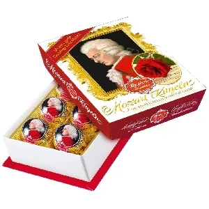 Шоколадные конфеты REBER 355 подарочная упаковка с горьким шоколадом 120г*8