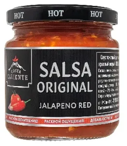 Соус COSTA CALIENTE ORIGINAL SALSA JALAPENO RED HOT томатный оригинальный красный острый /стекло/ 195г*8