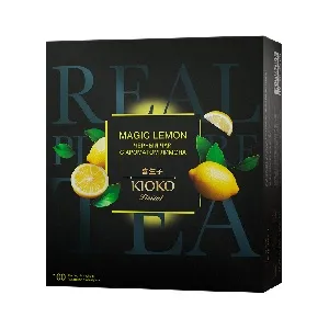 Чай KIOKO Limited MAGIC LEMON черный с ароматом лимона (100пак.*2г) 200г*6