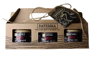 Набор PATERRIA "Утка" (пате из утиной печени, пате из утиной печени с инжиром, пате из утиного мяса) 270г*4