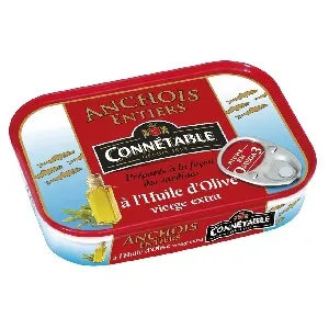 Анчоусы CONNETABLE в оливковом масле первого отжима экстра 100г*14