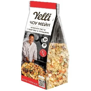 Смесь YELLI ЧОУ МЕЙН для жареной пасты с шиитаке и овощами /пакет/ 170г*12 Смесь YELLI ЧОУ МЕЙН для жареной пасты с шиитаке и овощами /пакет/ 170г*12