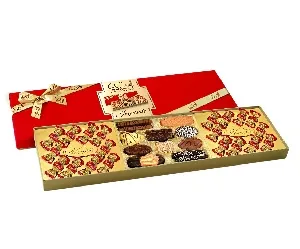 Ассорти VANOIR «IMPERIALE» печенья и шокол.конфет пралине с кремовой начинкой из лесного ореха /картон/ 430г*4