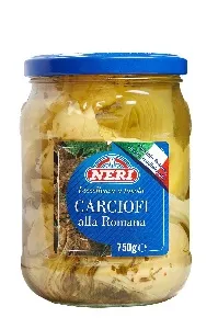 Артишоки NERI в подсолнечном масле по-римски /стекло/ 750/460г*6