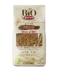 Макароны GRANORO Biologica Integrale №60 "Диталини Ригати" из твердых сортов пшеницы 500г*20