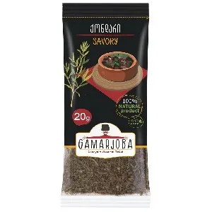 Специя GAMARJOBA Кондари (Чабер) /пакет/ 20г*20