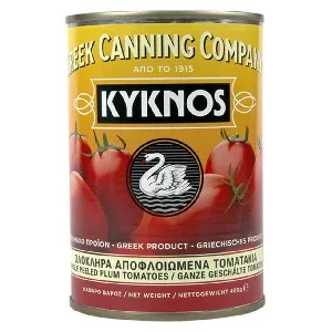Томаты KYKNOS целые очищенные в собственном соку /жесть/ 400г*24