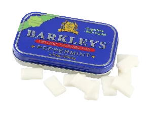 Жевательная резинка BARKLEYS Intense PEPPERMINT /жесть/ 30р*9