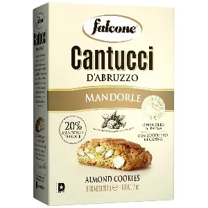 Печенье сахарное Falcone Cantucci mandorle Кантуччи с миндалем /картон/ 200г*12