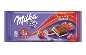 Шоколад MILKA молочный Strawberry Chocolate 100г*22