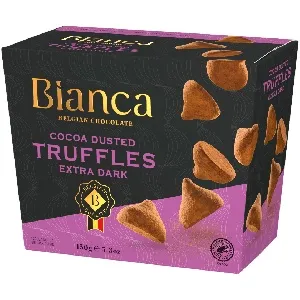 Трюфели BIANCA Extra dark со вкусом темного шоколада /картон/ 150г*12 Трюфели BIANCA Extra dark со вкусом темного шоколада /картон/ 150г*12